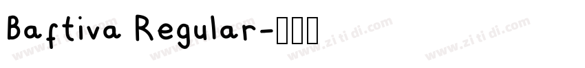 Baftiva Regular字体转换